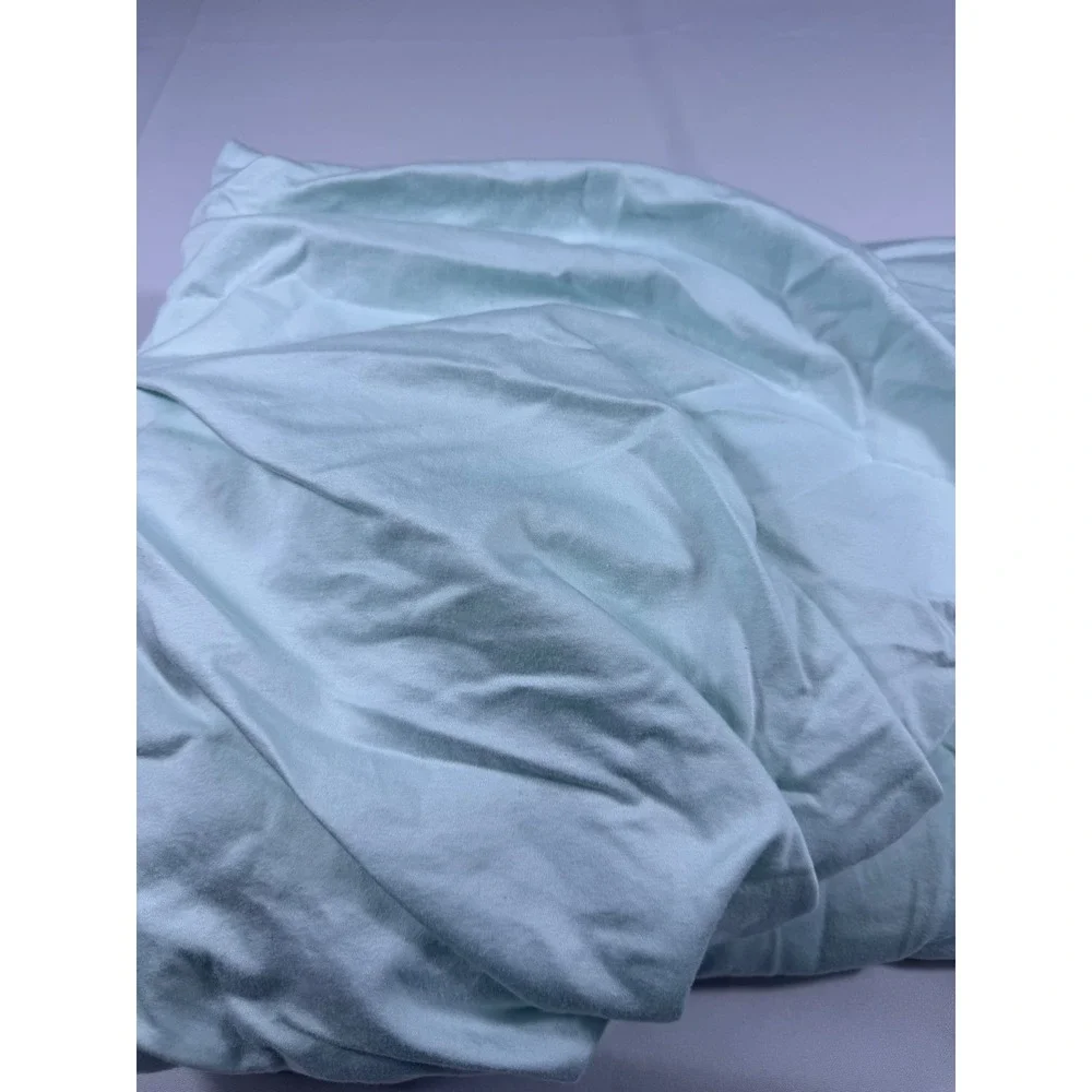 Margaritaville Aqua Blue 100% Cotton Fitted Sheet HSN Exclusive Solid Pastel